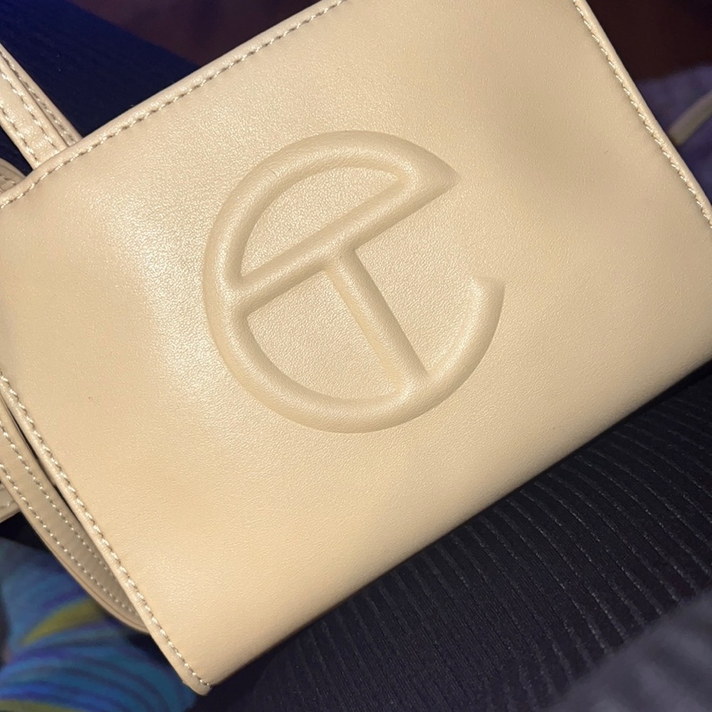 Telfar Cream Crossbody Bag